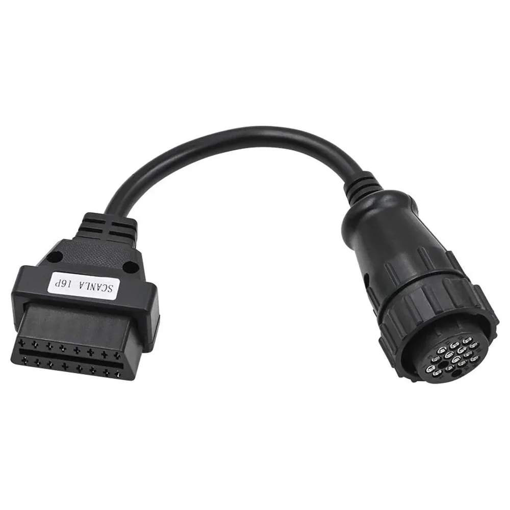 Universal 16 Pin Female OBD2 Extension Cable for SCANIA Trucks | Diagnostic Link
