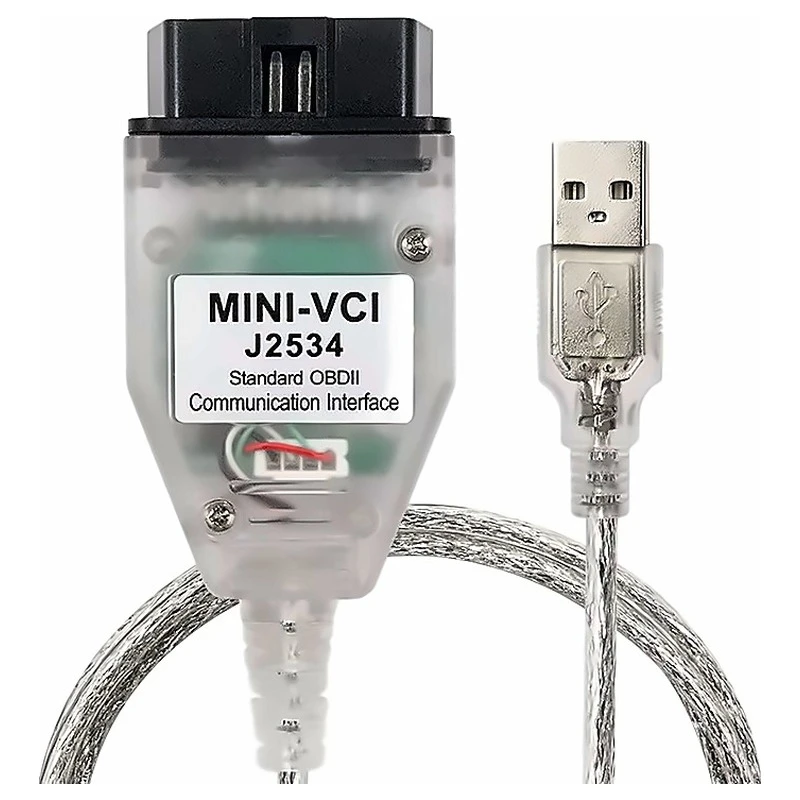 Toyota OBD2 Diagnostic Cable | MINI-VCI for Techstream V18.00.008 & J2534 Diagnostics