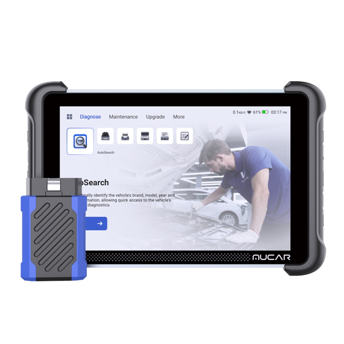 2026 MUCAR 892BT 892 BT AI-Assisted Full System Diagnostics Bi-Directional Scan Tool Support ECU Coding, 35+ Services, FCA Autoauth, CANFD and DOIP